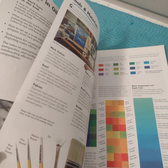 Vintage art book - Sea Life in Oil - How to draw and paint, Walter Foster - Picture 2 of 3